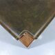 Wooden stool with saddle leather seat, 1970-80’s