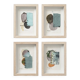 Série 4 dessins Abstrait Original Technique Mixte 15x20