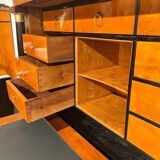 Biedermeier Secretary in Walnut and Maple, 1820