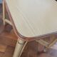 Table d'appoint vintage en rotin et bambou
