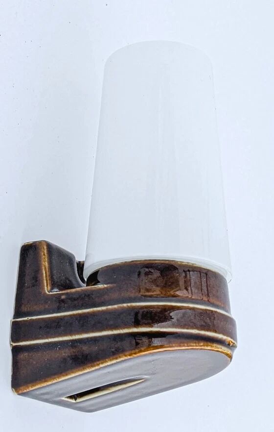 IFÖ 6080 - Sigvard Bernadotte - brown porcelain - Sweden 1960s
