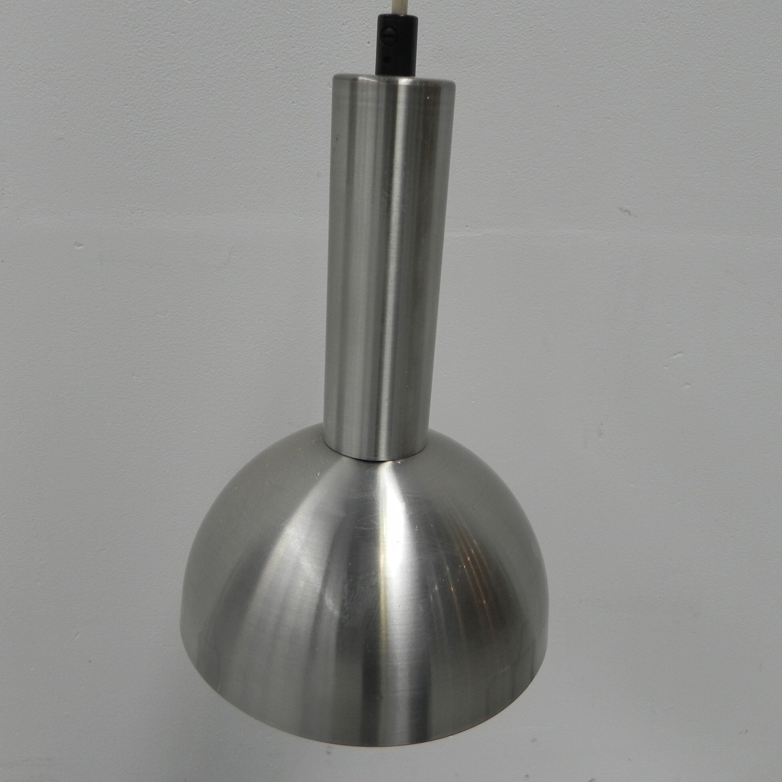 Vintage hanging lamp with aluminum shade