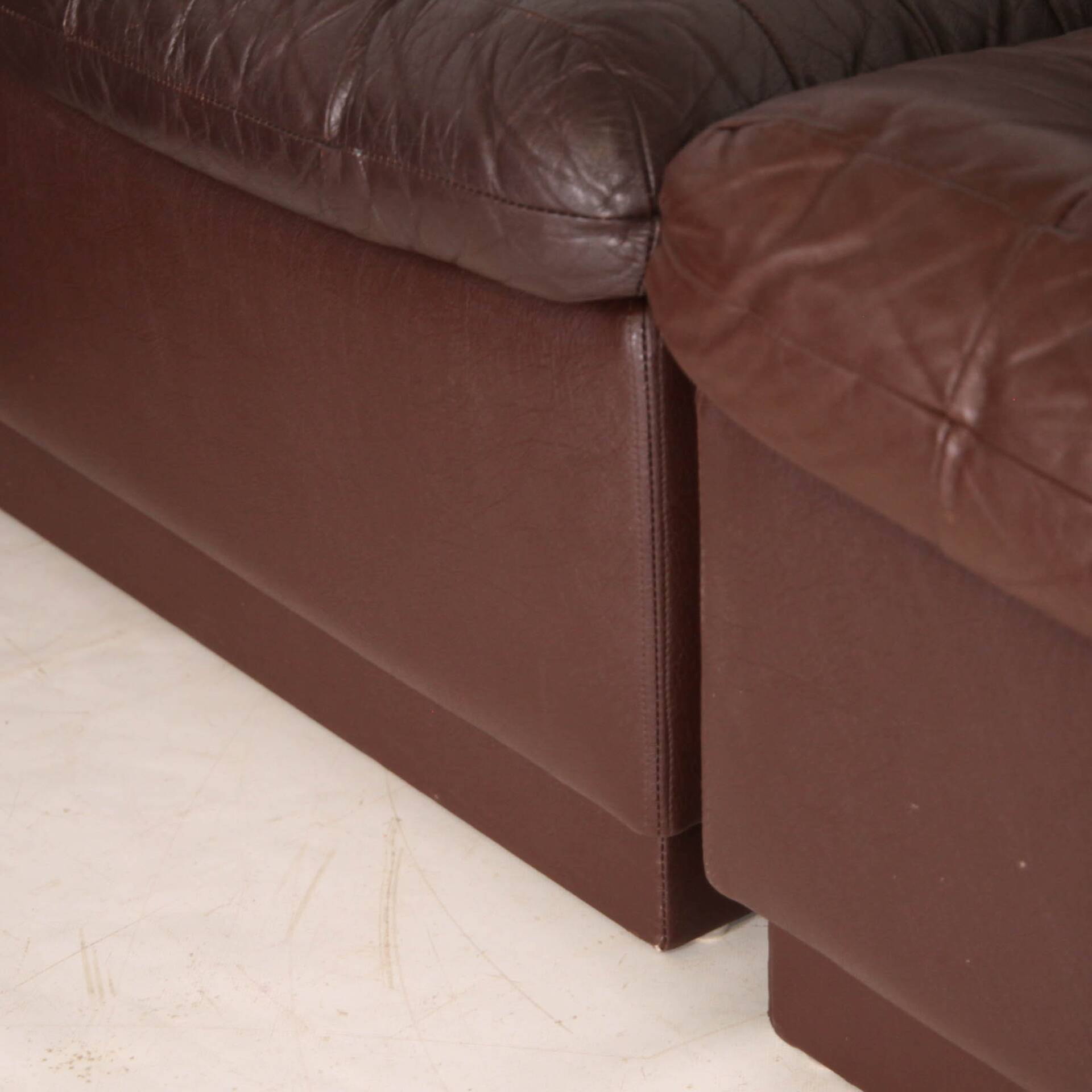 Modular leather sofa