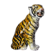 Ceramic Tiger, Italy, Signed, 1970