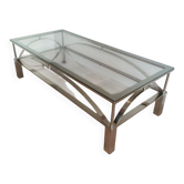 Table basse chromée