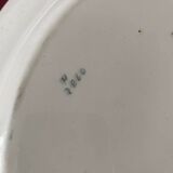 Large antique dish with contoured edge in earthenware from the Brown Westhead Moore and Co BWM & C factory