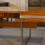 Minister's desk in rosewood by Claude Gaillard and Henri Lesetre for Ligne Roset 1970s