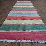Handmade Qashqaï hallway rug 186x57cm