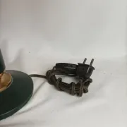Vintage table lamp base from the 1970s/1980s in leather - in working condition.