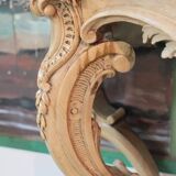 Console Louis XV en bois naturel XIXème