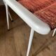 Metal and straw chairs