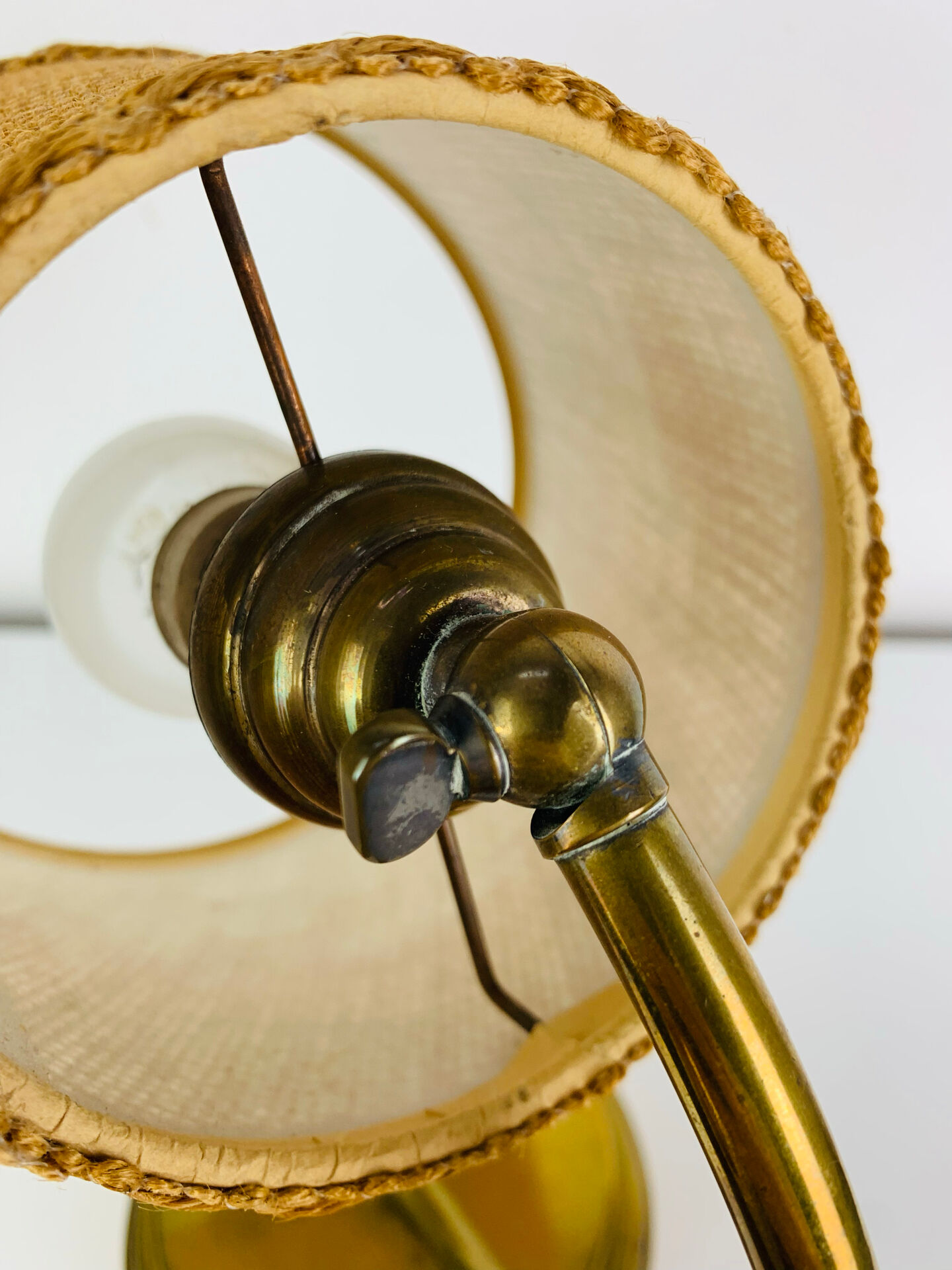 Lampe laiton art déco, années 40 