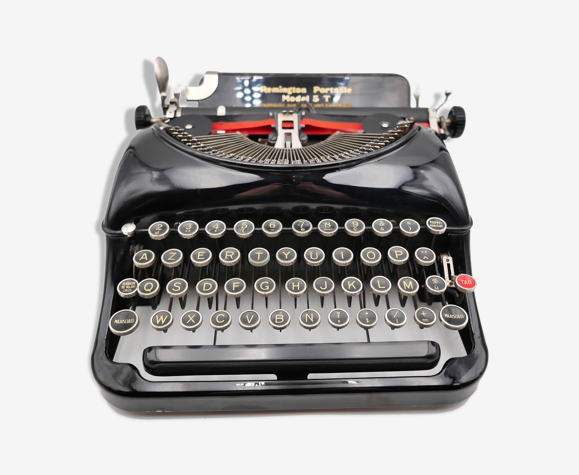 Machine à écrire Remington model 5T noire usa révisée ruban neuf