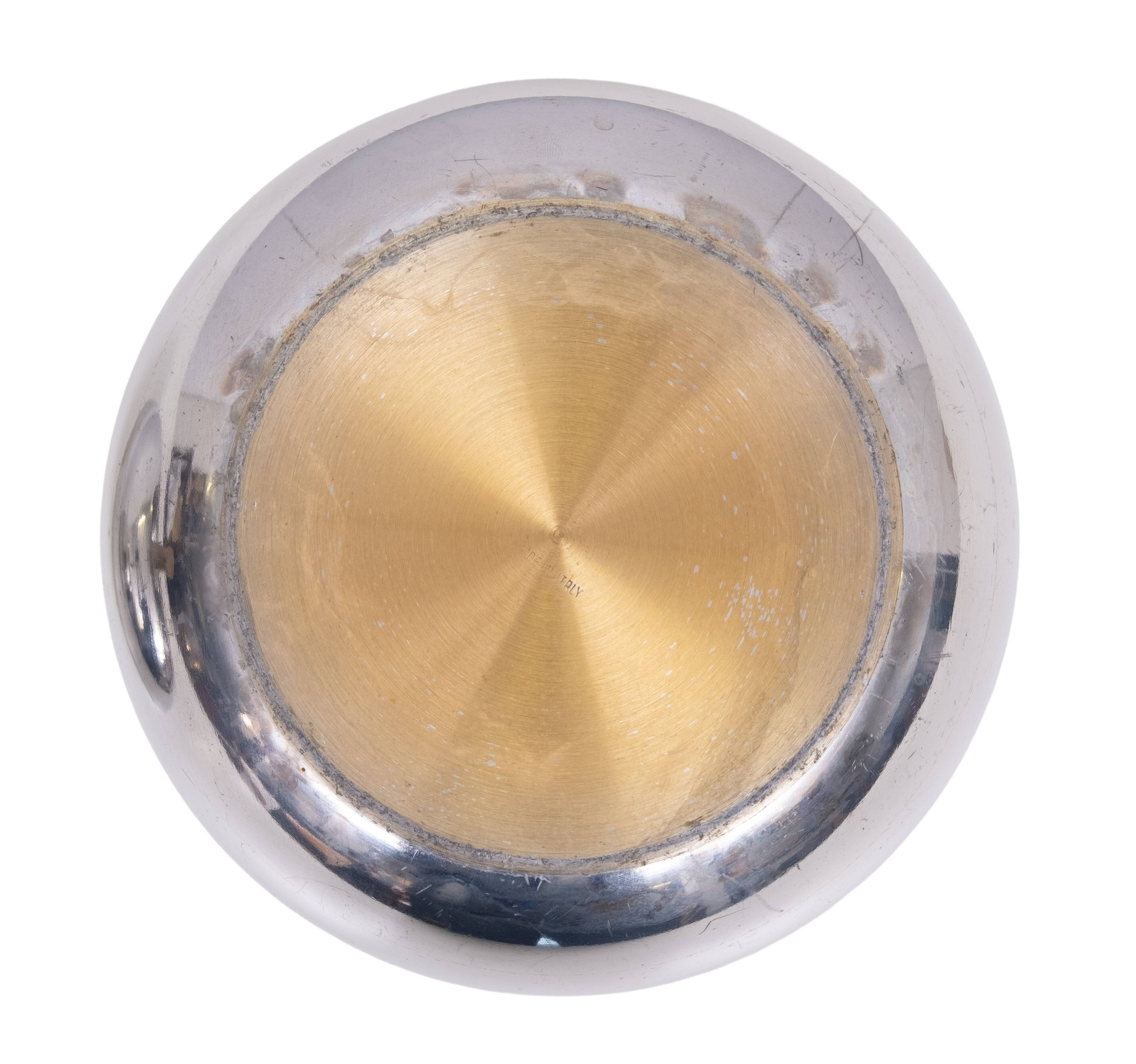 Iconic Aluminum apple Ice Bucket 1970s Italy