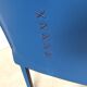Vintage blue leather dining chairs by Arper Italy, 1980s