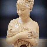 Female plaster bust