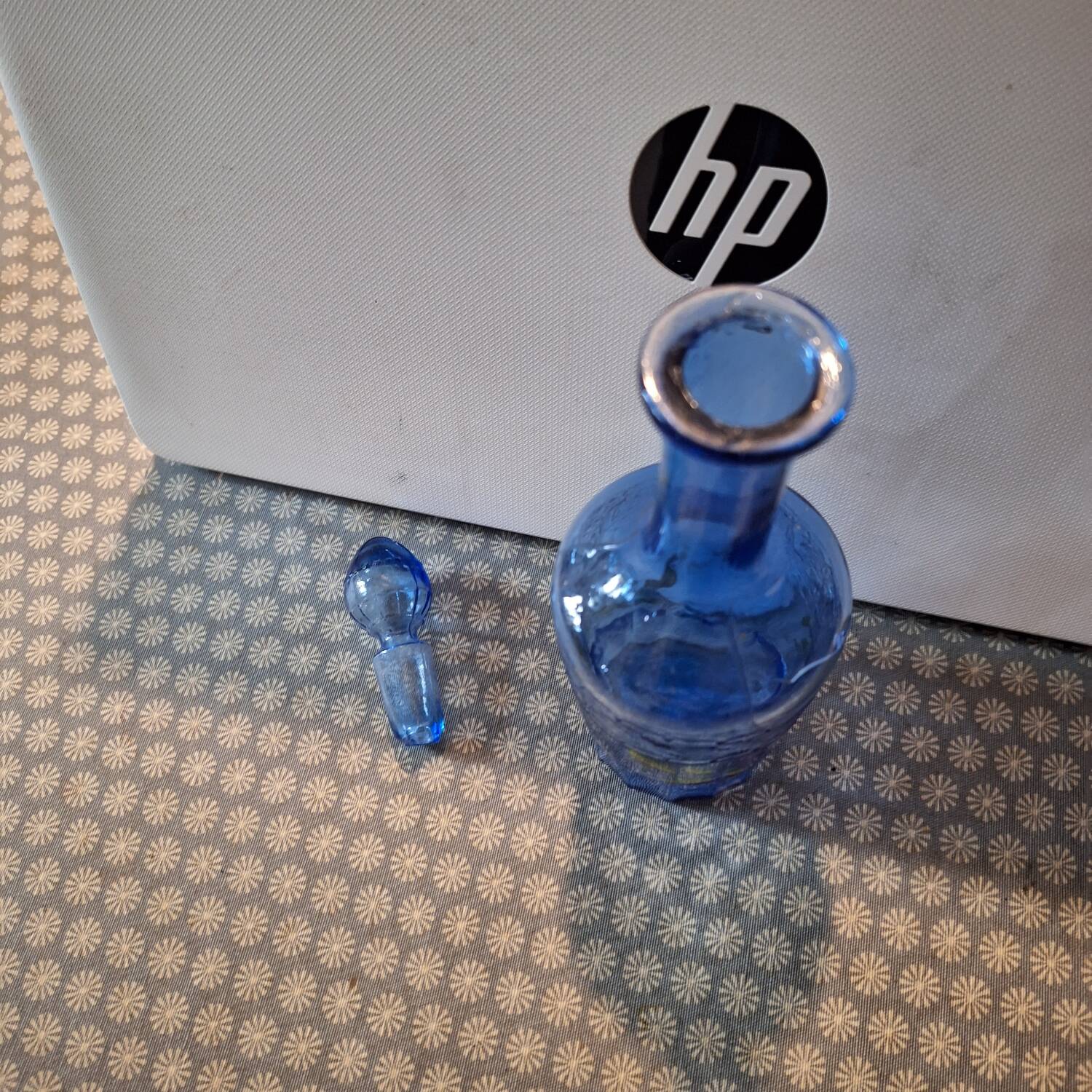 Small blue carafe