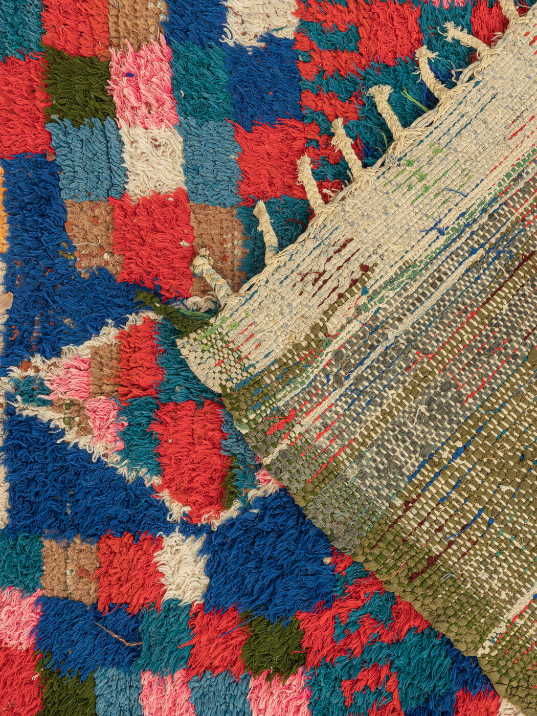 Boujad vintage, tapis berbère, 105 x 255