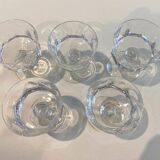 Small 5 piece cut crystal glass villeroy & boch liqueur service
