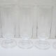5 vintage clear glass