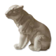 Cracked ceramic bear statuette – Art Deco style - 24x20cm