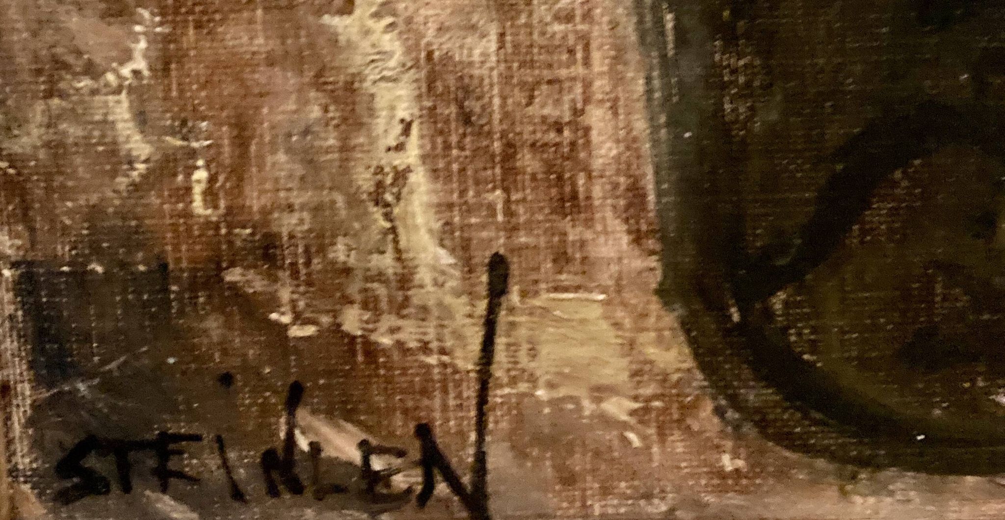 Huile sur toile des années 1970