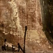 Huile sur toile des années 1970