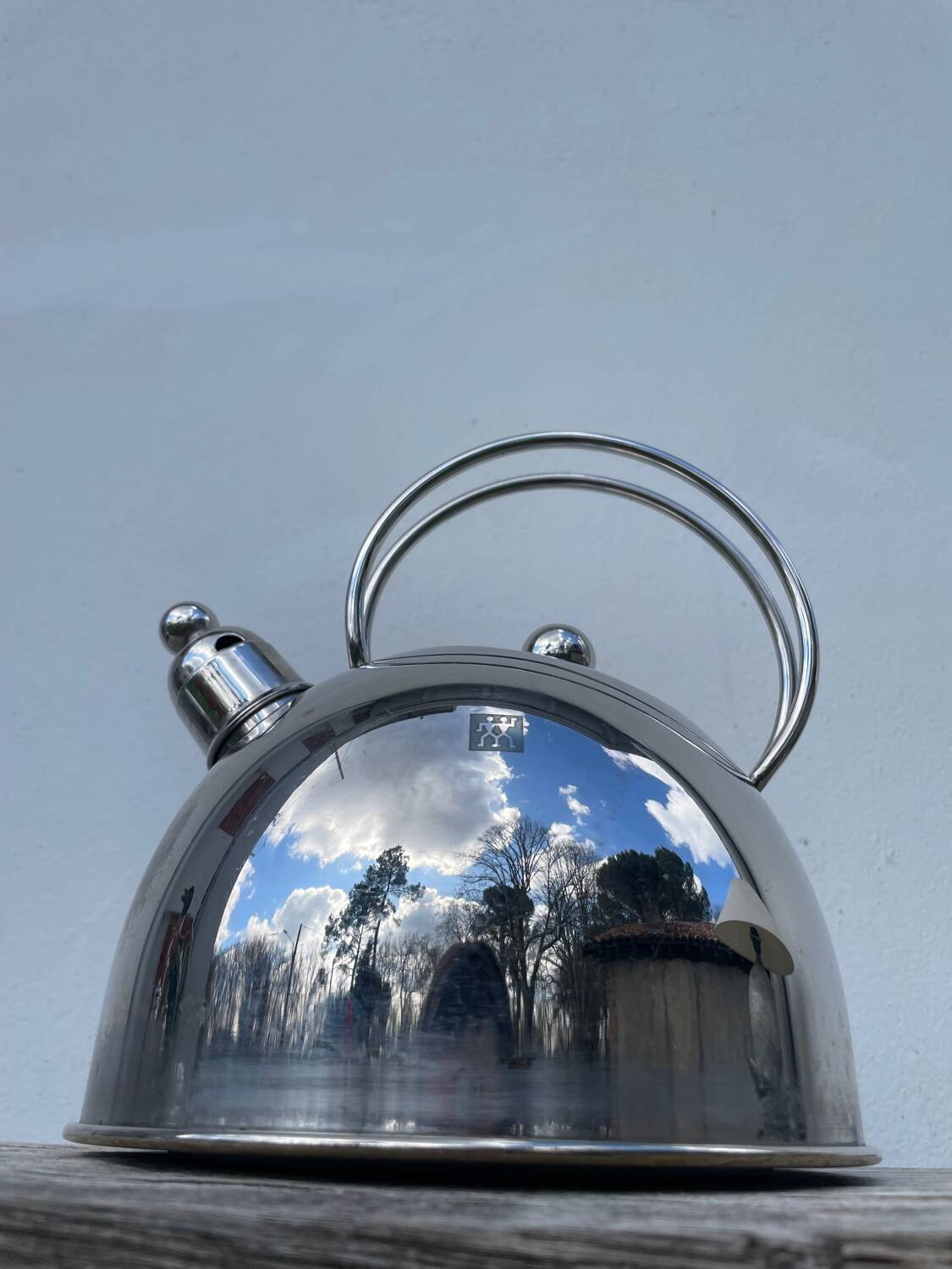 Bouilloire inox design 1980
