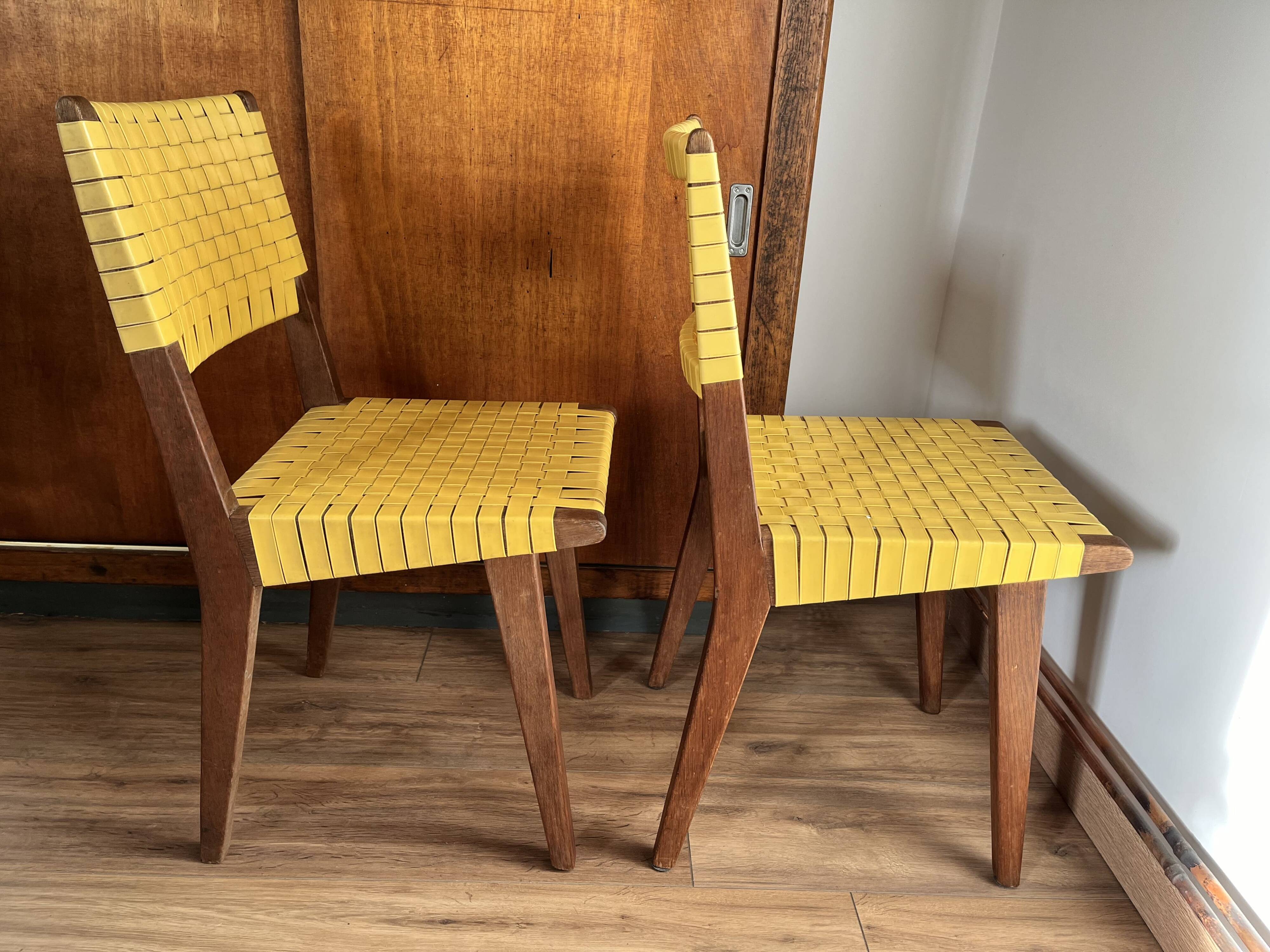 Set of 2 Jens Risom chairs for Knoll