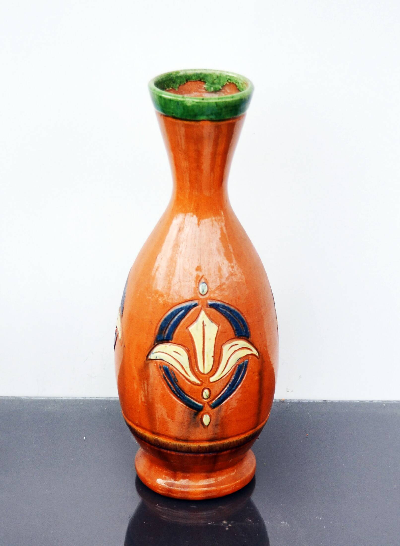 Art Nouveau Torhout Vase Flemish Belgian 35cm tall