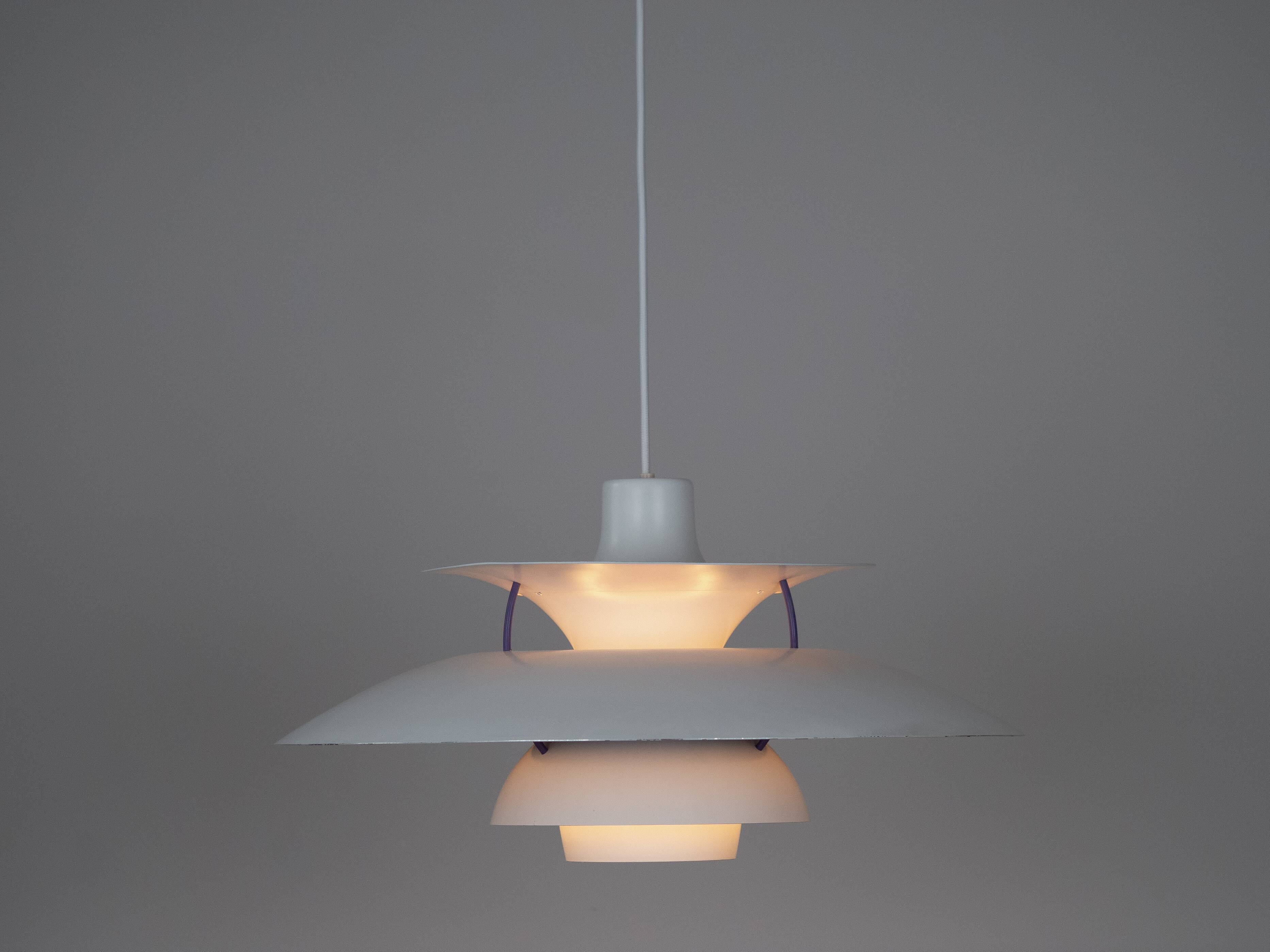 Lampe suspendue vintage danoise PH 5 par Poul Henningsen, Louis Poulsen, 1958