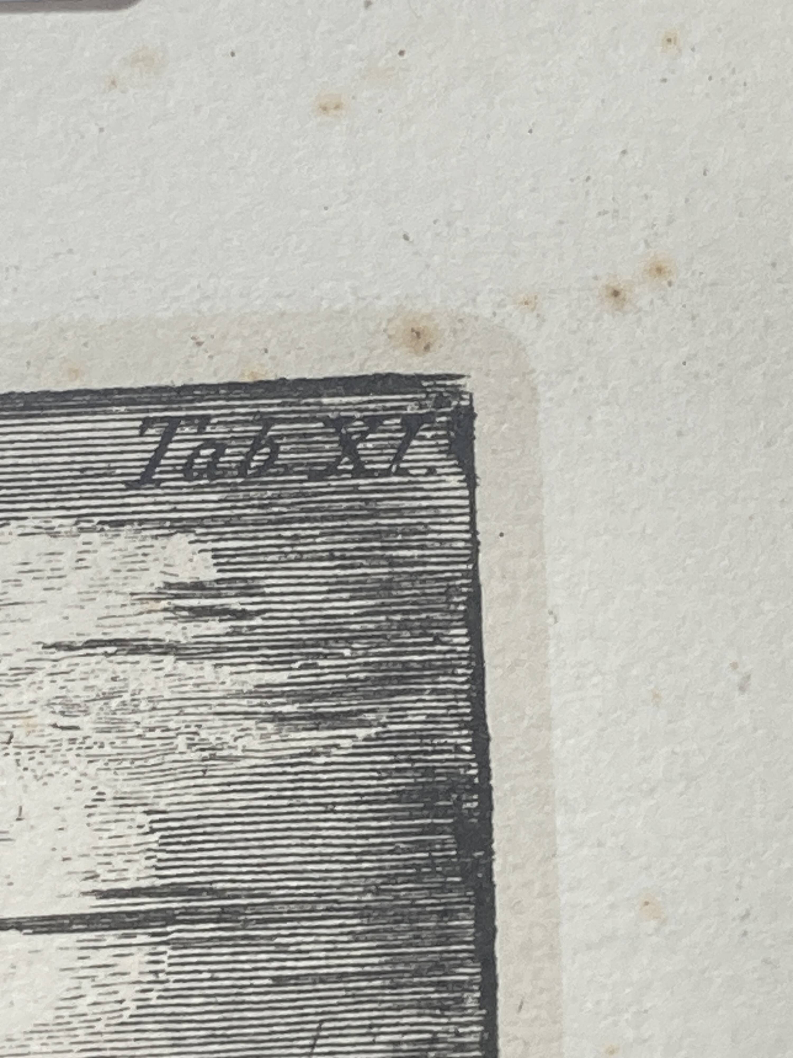 Engraving signed Piranesi F. State