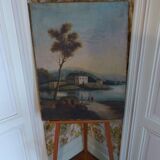 Canvas on easel
