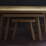 Set of Brutalist nesting tables