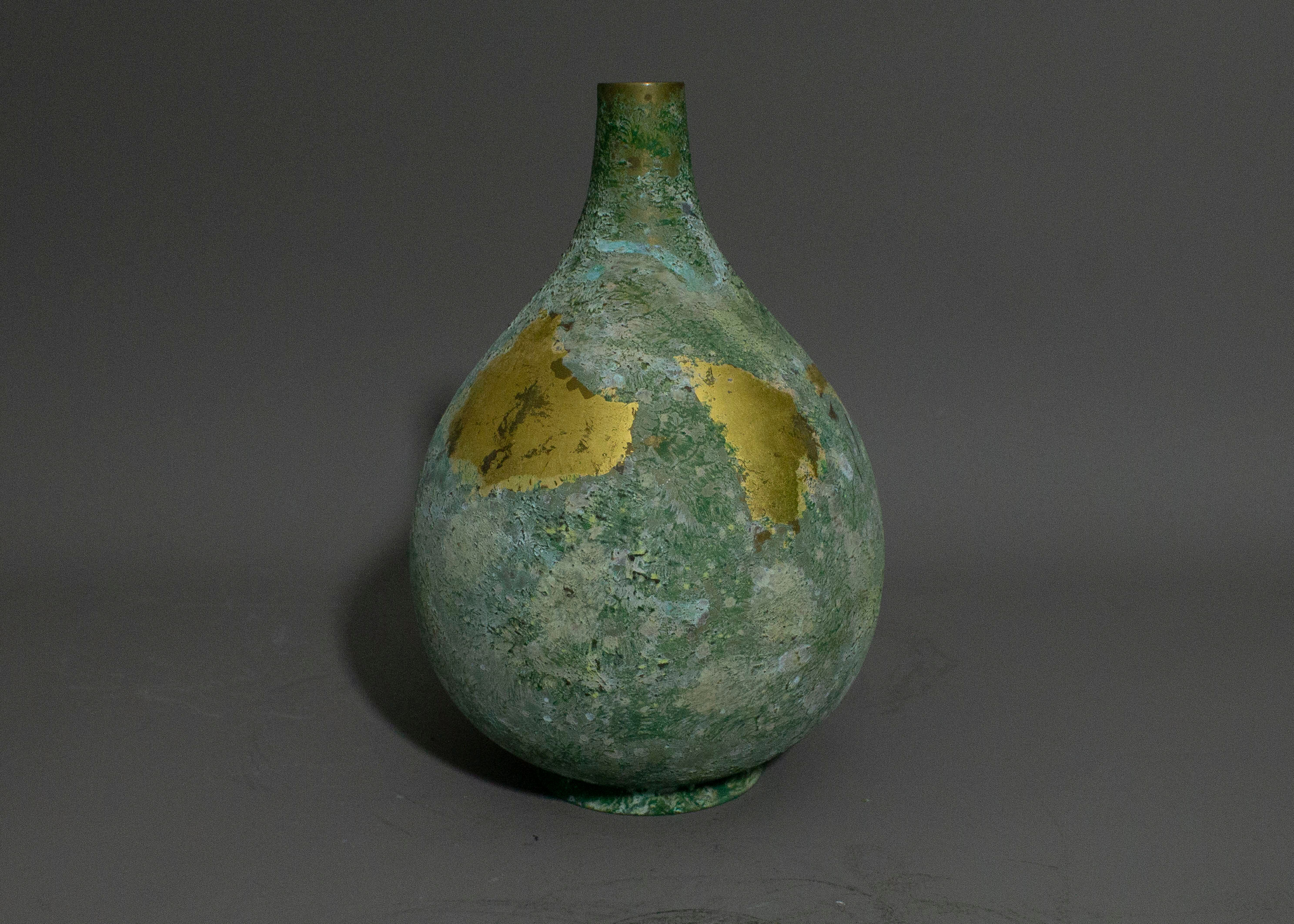 Japanese copper vase