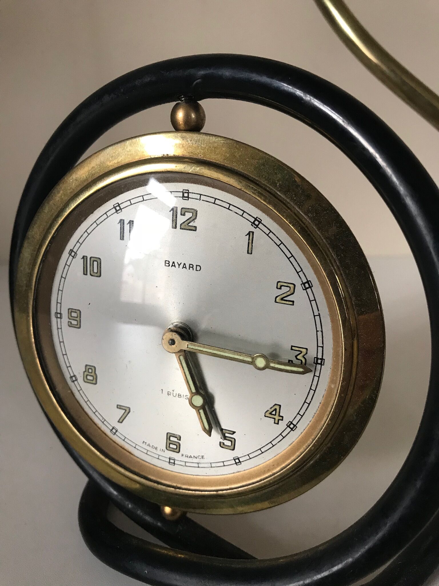 Lamp alarm clock vintage 60s bayard