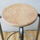 High metal and wood stool