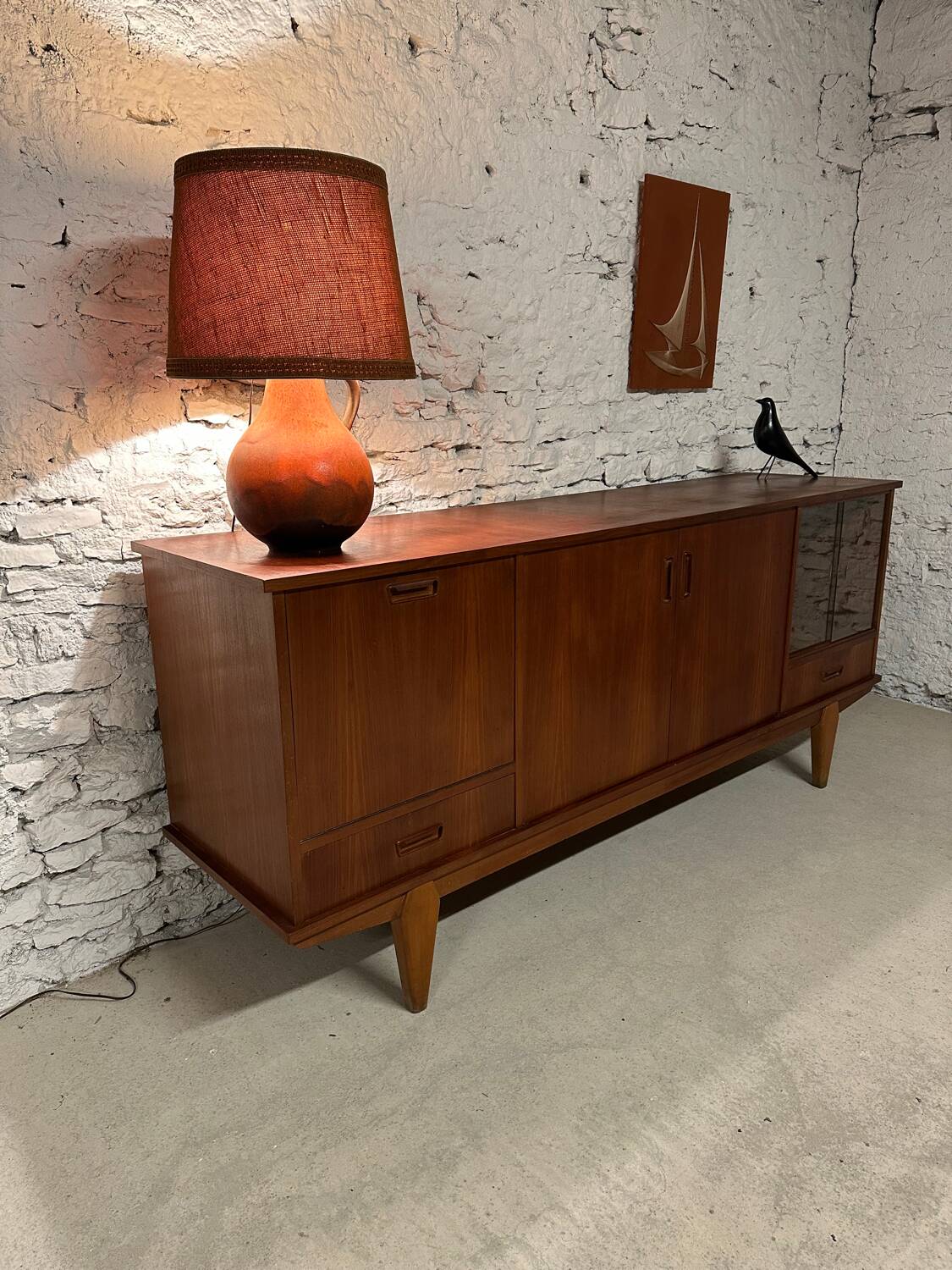 Vintage Scandinavian teak sideboard
