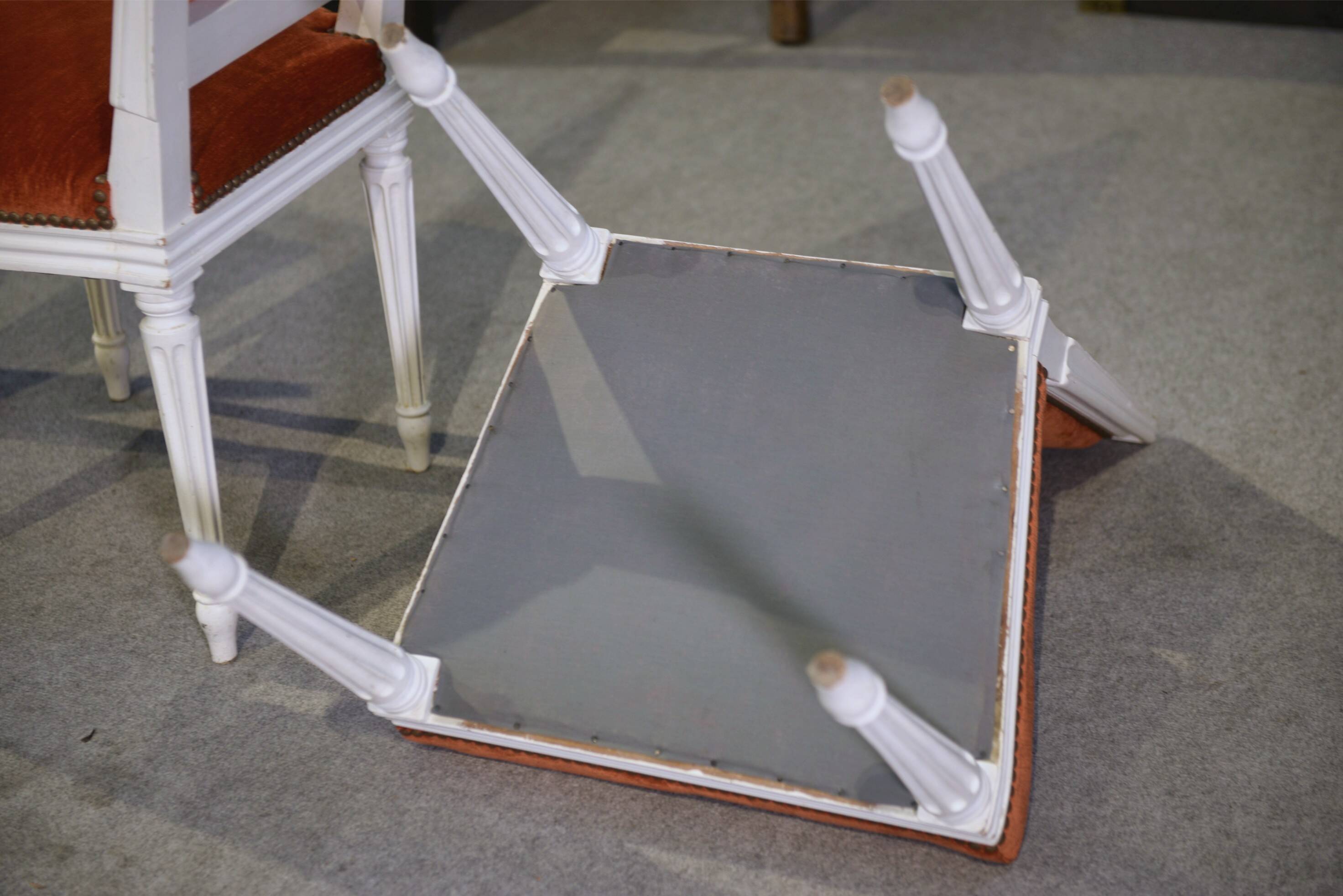 Set of 4 Louis XVI style chairs from the 1970s.