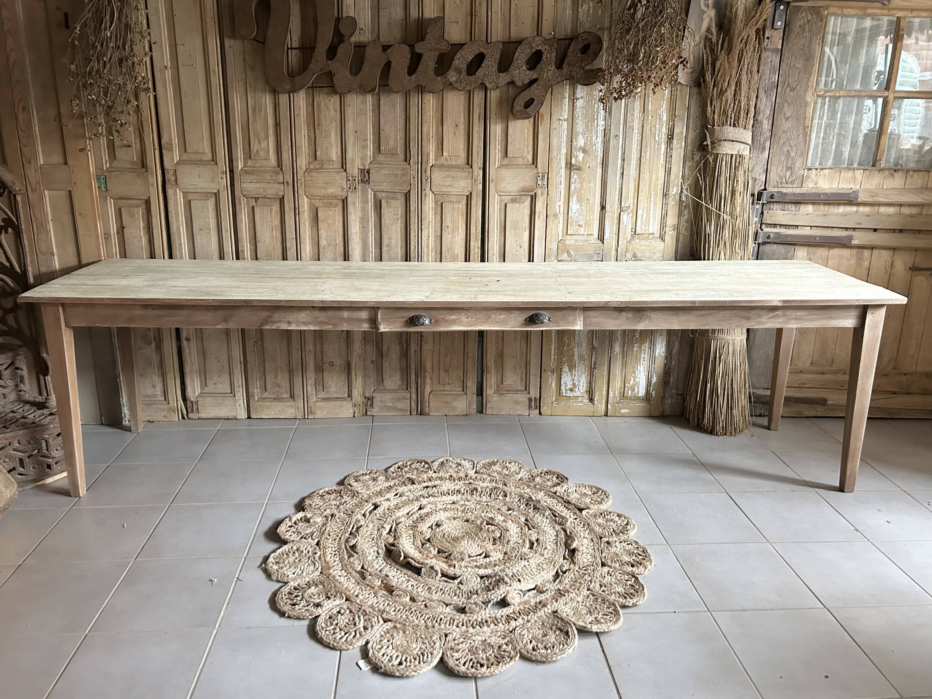 Large farmhouse table 292 cm