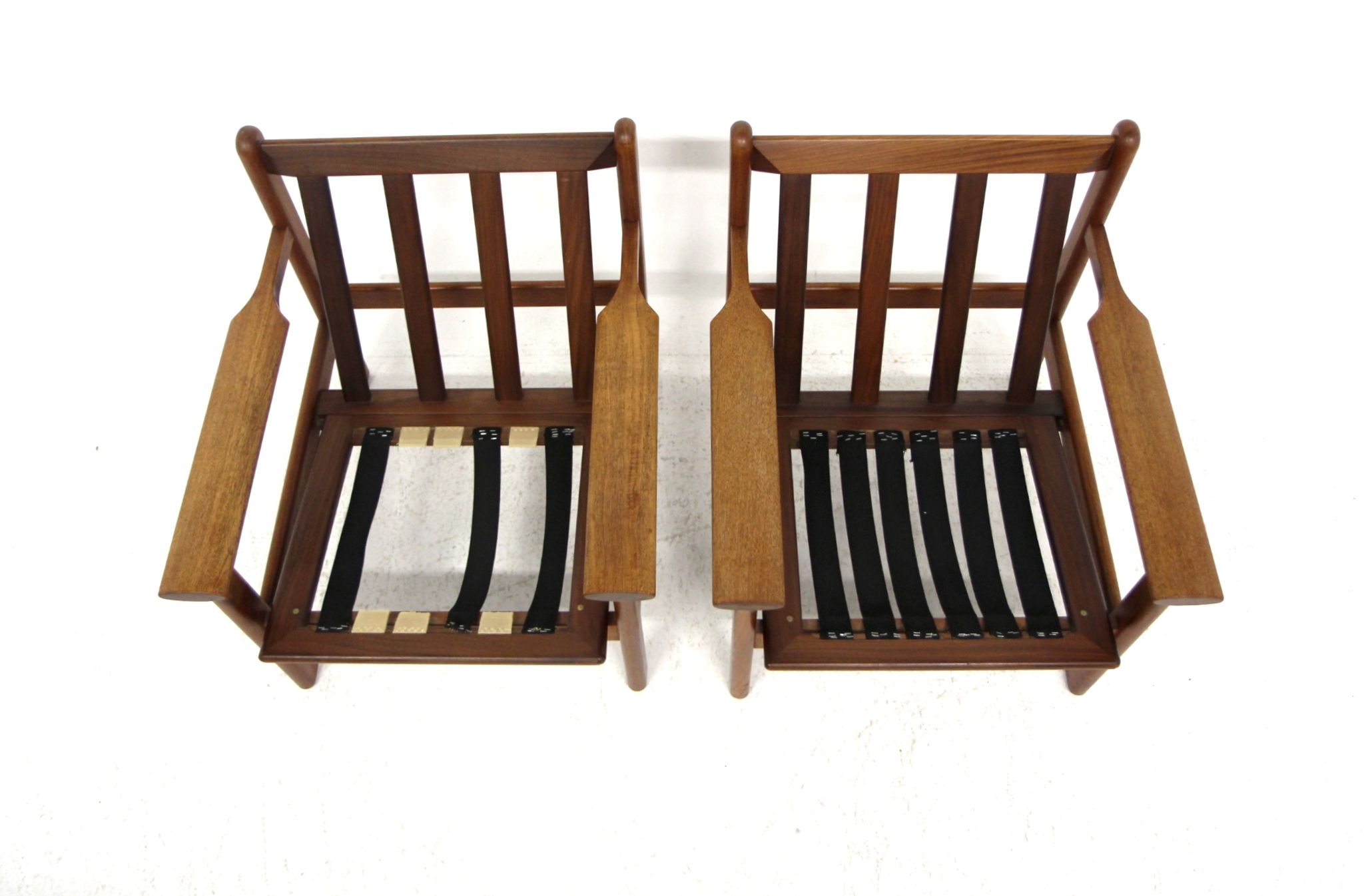Set of 2 Scandinavian teak armchairs, Poul Volther, Gemla Möbler, Sweden, 1960