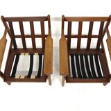 Set of 2 Scandinavian teak armchairs, Poul Volther, Gemla Möbler, Sweden, 1960