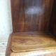 Art Deco dresser, solid walnut, veneer, 3 drawers, mirror.