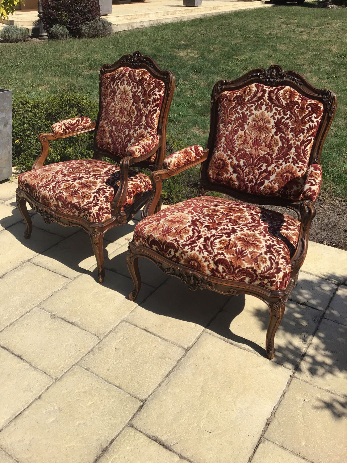 Pair of 19th century armchairs