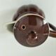 Vintage chocolate glazed stoneware teapot