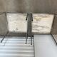 Pair of white marble coffee tables Florence Knoll