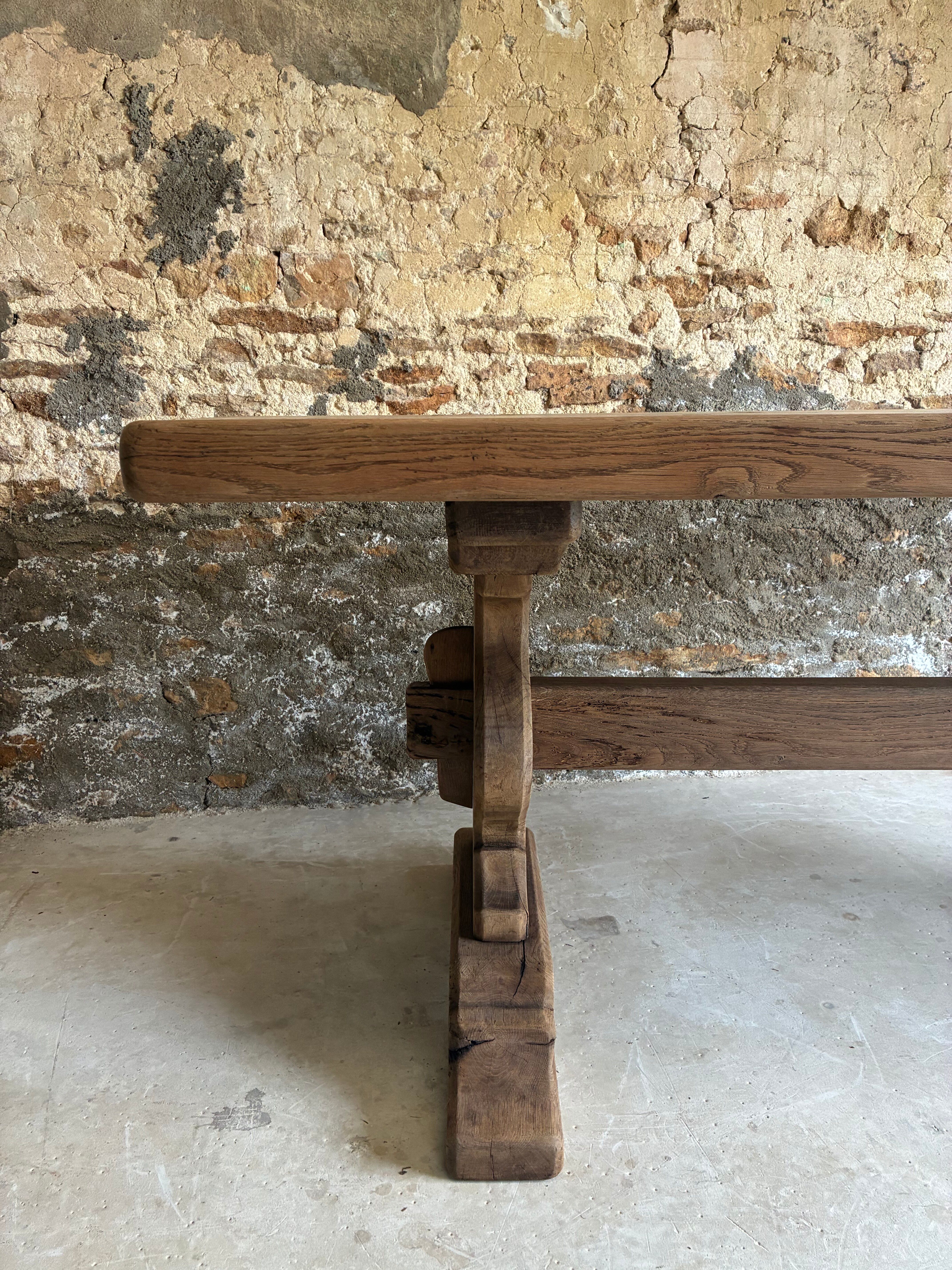 Monastery style farmhouse table