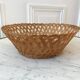 Round wicker basket 70s