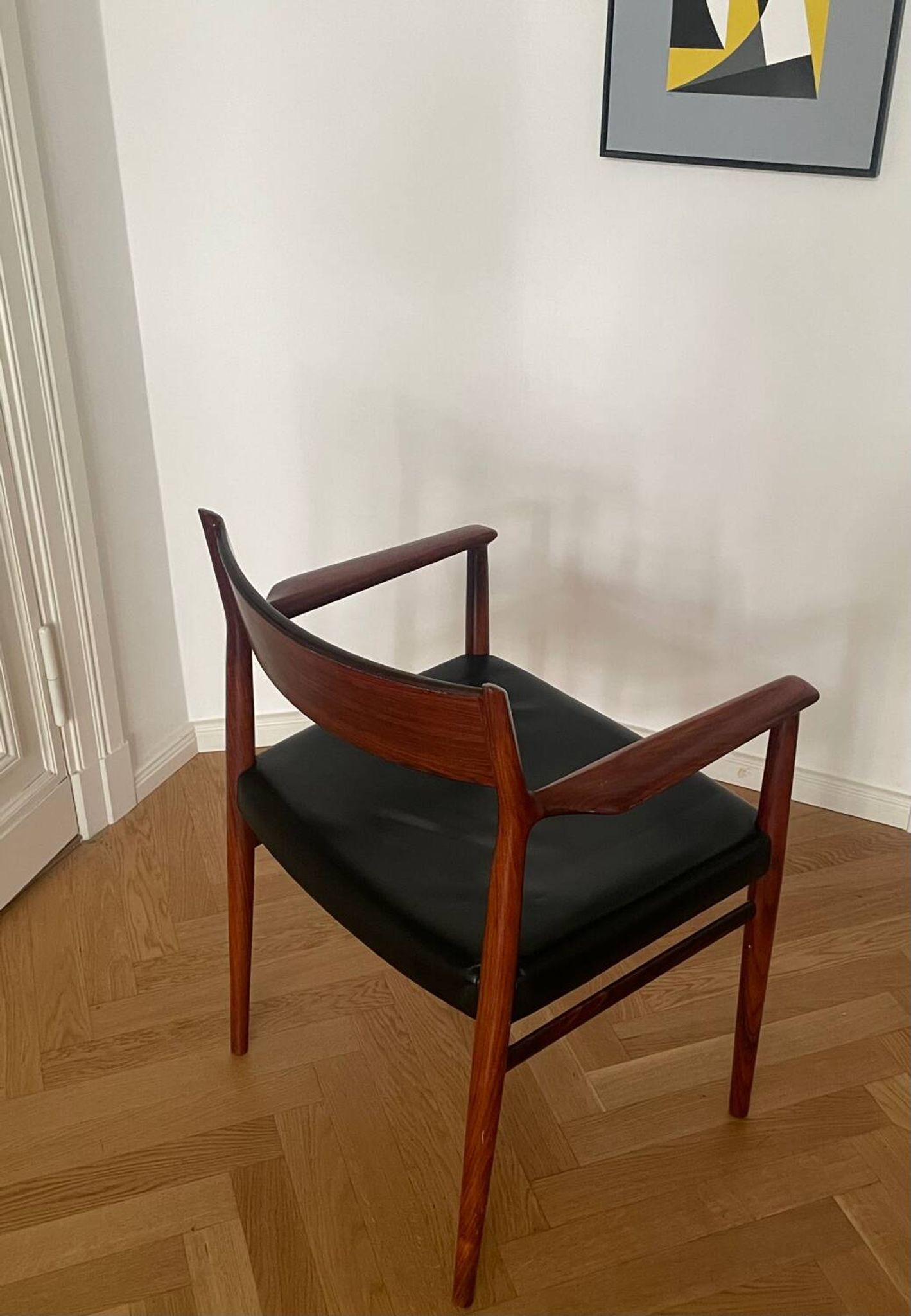 Fauteuil Arne Vodder en palissandre par Sibast 1960