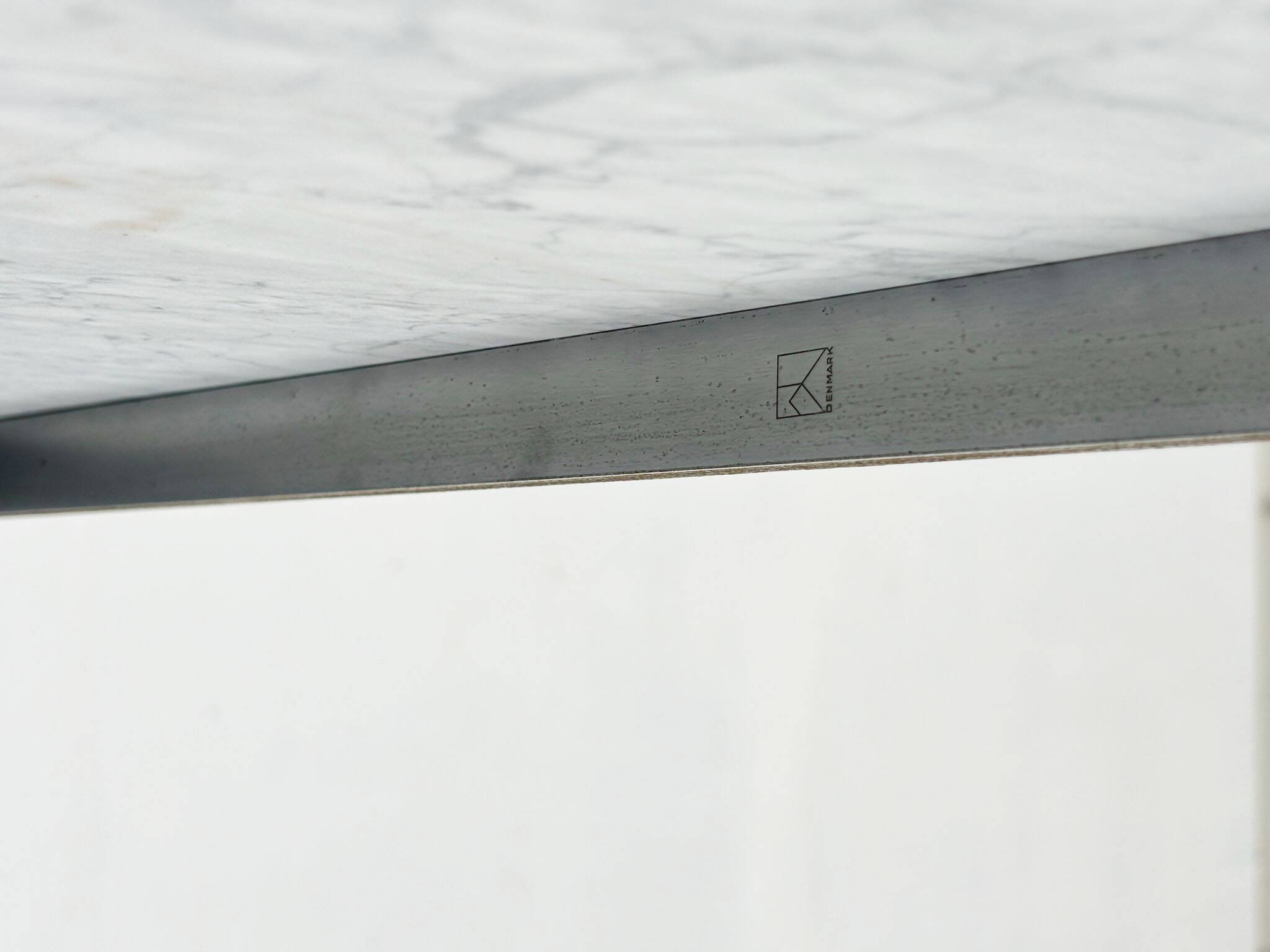 Early PK61 coffee table by Poul Kjaerholm EKC Denmark 1956 with Carrara marble top